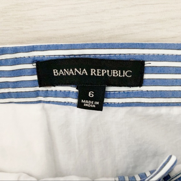 Banana Republic | blue striped pencil skirt - Picture 3 of 3